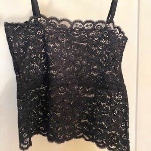 Lace halter cami